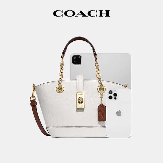 蔻驰（COACH）【情定七夕】LAN饺子包时尚潮流单肩斜挎水桶包C8212 【小号 黑色】C8399 IMA47