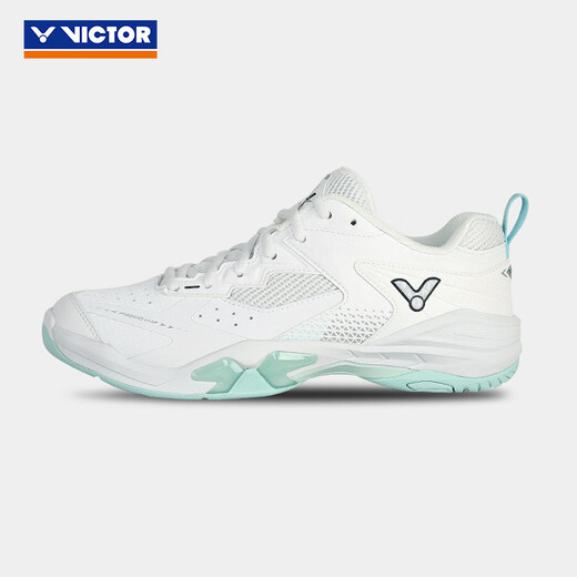 Victor Victor Badminton Zapatos P9200Chp zapatos transpirables para hombres y mujeres que no deslizan para hombres brillantes blancos/frescos verdes 42