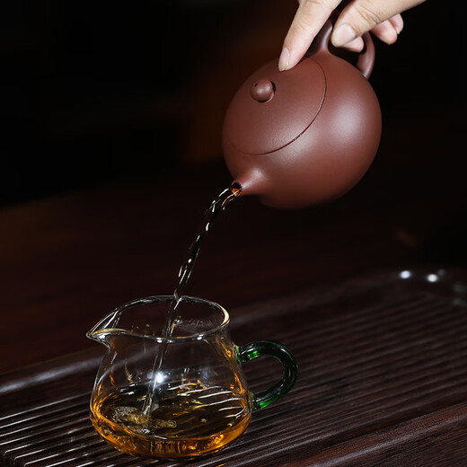 Centenary Liyong Yixing purple clay pot pure handmade original mineral purple clay Xishi pot Kung Fu tea set teapot one pot two cups set