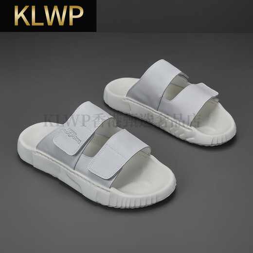 KLWP Hong Kong Luxury High-End-Markenschuhe für Männer im Sommer für Herrenschuhen vielseitiger Trendy Casual Flip-Flops können an der Außenseite Weiß getragen werden 42