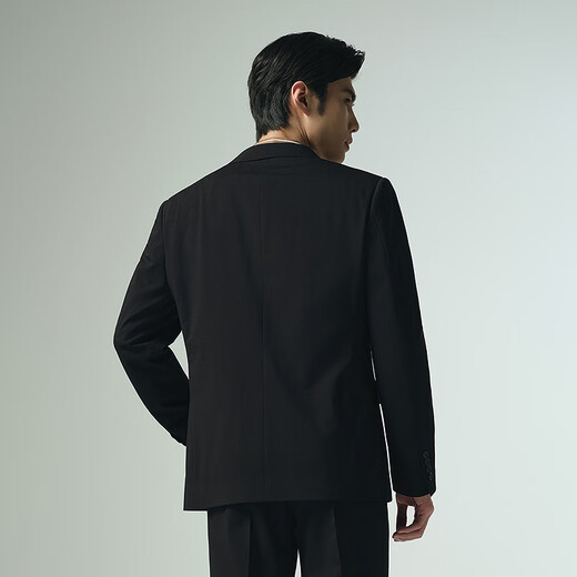 Lilang Containing Sheep Wool Suit Men's Business Formal Autumn 2025 New Wool Suit Suit Men Black (G5QXF021SA) 3XL 185/96A