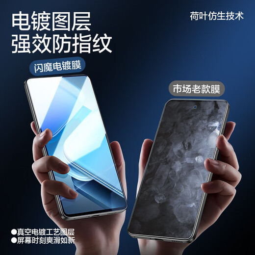 Flash Magic is suitable for vivo iqoo z9turbo+ tempered film IQOOz9 mobile phone film HD strong anti-fingerprint explosion-proof all-glass anti-fall and wear-resistant screen protection film enhanced version丨strong anti-fingerprint 2 pieces+artifact IQOO Z9Turbo/Turbo+/Z9 universal
