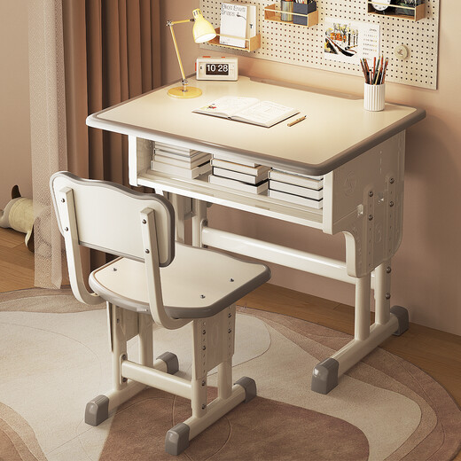 Table d'étude et chaise Shuhao Child's Set Adjustment Lift Primaire School Home Desk School