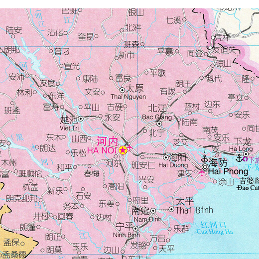 2024 neues Modell, chinesische Version von Laos, Kambodscha-Karte Vietnams, Wandaufkleber, Transport, Dekorationsmalerei, Malplakat, Laos, Kambodscha-Karte von Laos, Kambodscha in Vietnam, 13590 (größer) Fotopapiermaterial (mit doppelseitiger Lieferung