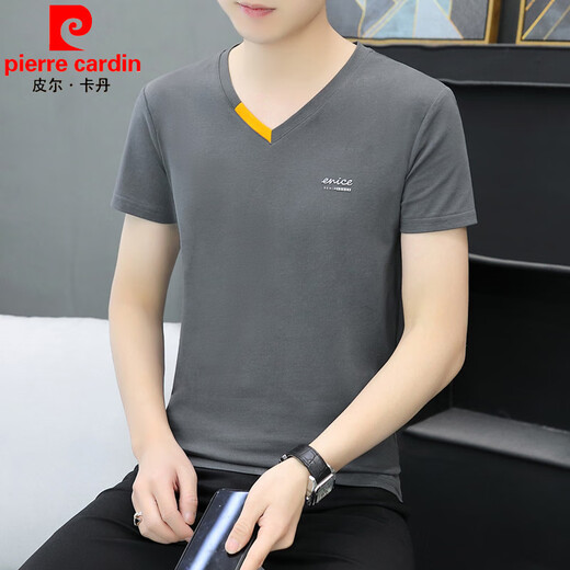 T-shirt à manches courtes de Pierre Cardin pour hommes à manches à manches courtes minces à manches minces minces de vêtements à manches à manches