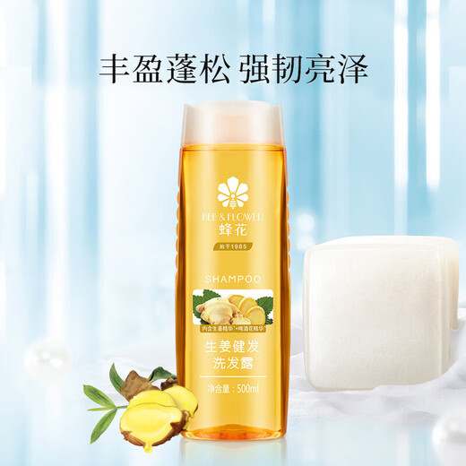 蜂花无硅油生姜洗发水男女士去屑去油清爽控油洗发露滋养改善发质蓬松 生姜健发洗发露500ml