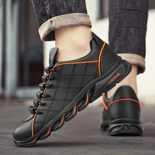 
Light Moe Rong Large Size Men's Shoes 45 Shoes Men's Trendy Shoes 2025 Spring New 46 Casual Shoes 47 Sports Trendy 48 Working Shoes ac3882/Black Orange 43