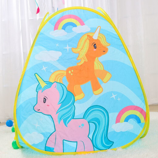 Chaosihui-Kinderzeltspielzeug Prinzessin-Raum-Spiel Haus Baby kann falten und schnell durch die Hütte treten tragbarer Kinderzelt Pink Pegasus-Poup