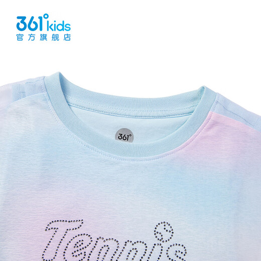 361 children's clothing, short-sleeved sweater for boys and girls, thin quick-drying 2025 summer new T-shirt, medium-sized children's top, Jinlan K62321207 150 cm