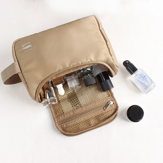 Fengzhu Travel Portable Cosmetic Bag Anti-fall Toilet Bag Small Portable Simple Skin Care Product Storage Toilet Bag for Men and Women Forest Green-Toiletries Bag