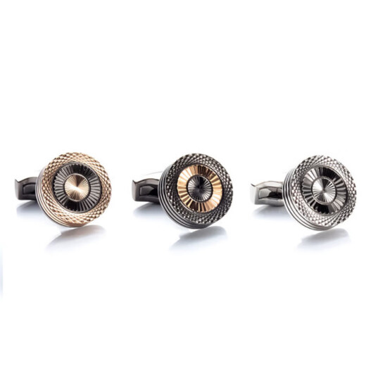 NOSSKISS高级感法式衬衫袖扣袖钉男士袖口钉商务法式扣男士正生日礼物送礼 金色[袖扣礼盒装]