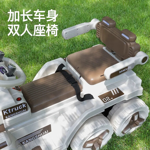 Coolpai Chi Children's Excavator Electric Vehicle Adult Parent-Children can take adults' car remote control engineering car toys to give gifts [Parent-Child Seat-Four-Winding] Orange-7A large power + no remote control Bluetooth music + anti-slip tires + lifetime warranty