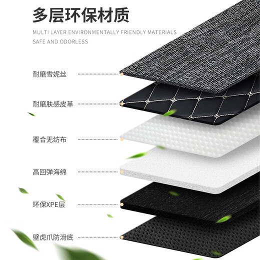 Youshu adapted to 25 Buick gl8 Luzun Exclusive Foot Pad 05GL8653T Business Class 652T ES Fat Head Fish S Light Black Rice Single-layer Foot Pad