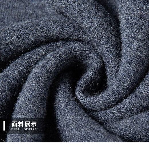 Hengyuanxiang new autumn and winter 100% pure sheep wool men's thickened half-turtleneck sweater middle-aged winter base woolen sweater