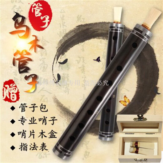 Instrument de tuyaux à gaz lacrymogène pour le tuyau d'ébène de Master Chen D Tourneau Copper Hoop [1 Whistle en plastique] +8