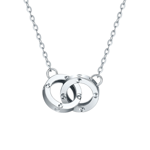 BOC Billion Gold Platinum 950 Interlocking Chain Set for Women Platinum Necklace Pendant Birthday and Valentine's Day Gift for Girlfriend and Wife Interlocking Set Chain Gold Weight Approximately 4.5g