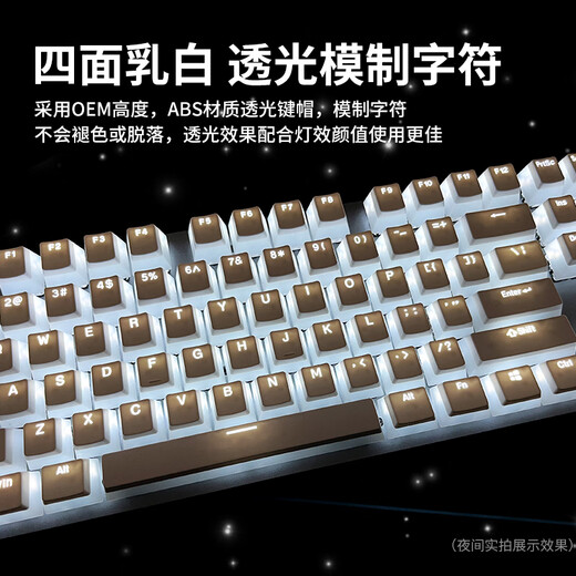 罗技顺丰K845机械键盘有线高颜值办公背光电竞游戏鲸落版 K845富士雪晴绿+顺丰发货  青轴