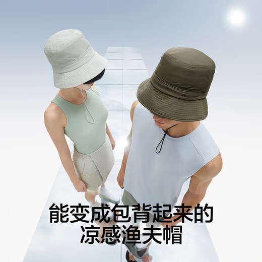 Jiao Nei Liangpi 501UV Air Unisex Outdoor Storage Fisherman Hat, Blue, One Size