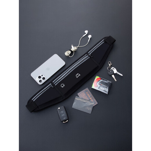 Zailu running mobile phone bag sports waist bag 2025 new women's and men's equipment fitness morning running summer wear mobile phone artifact 2 pockets - dream pink 6 point 8 inch running arm bag