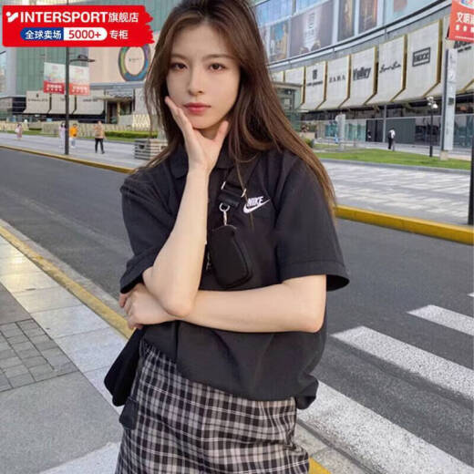 耐克（NIKE）t恤女装 2025夏季新款运动服情侣休闲服翻领全棉透气Polo衫男短袖 FN3895-010/偏大/晒图退5【元】 S /165/84