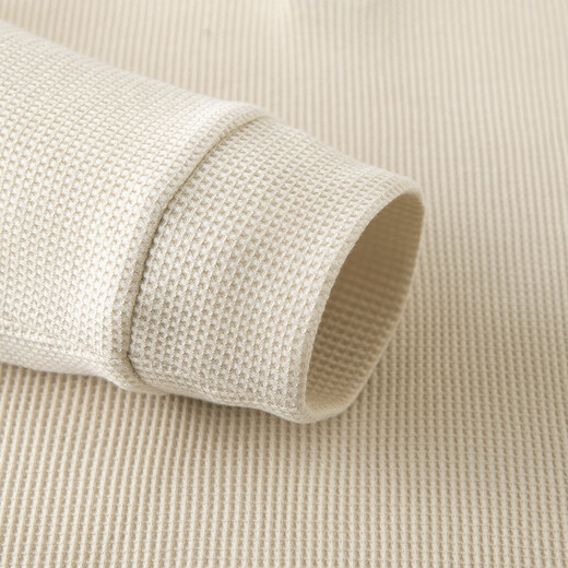 Shanshan new autumn men's polo shirt new Chinese Henry collar stretch warm and breathable retro waffle long-sleeved top