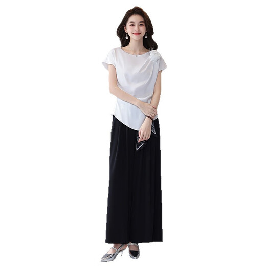 Ehangy light luxury brand dress for women 2025 summer new style fashionable and versatile slim temperament and age-reducing high-end skirt bean green + black S