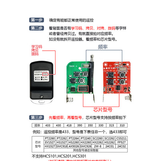 JIAMEN fast door remote control key 433