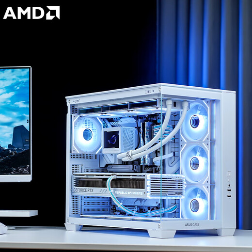 ASUS Ryzen 9950X3D/9800X3D host RTX5070Ti/5080/5090 host Thousand-frame e-sports rog family bucket host game desktop assembly computer complete machine Ryzen 7 9800X3D+RTX5070Ti丨Configuration three
