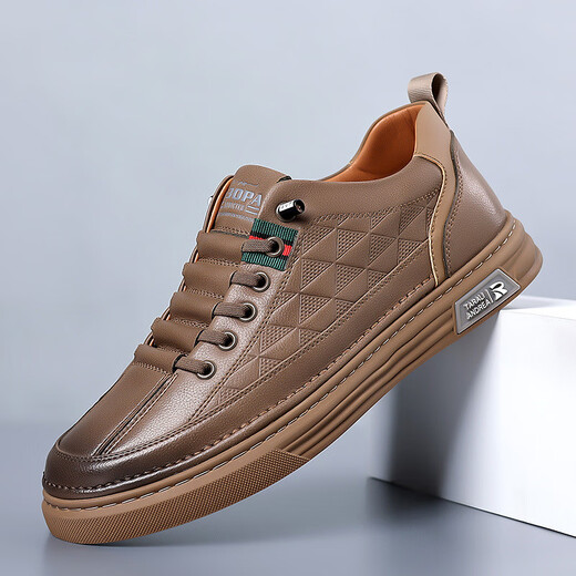 Yierkan Prince 2025 automne et hiver nouvelles chaussures pour hommes Jindian baskets respirant blanc chaussures hommes décontracté mode hommes chaussures en cuir baskets 2329 baskets blanches taille 42 taille de baskets Standard