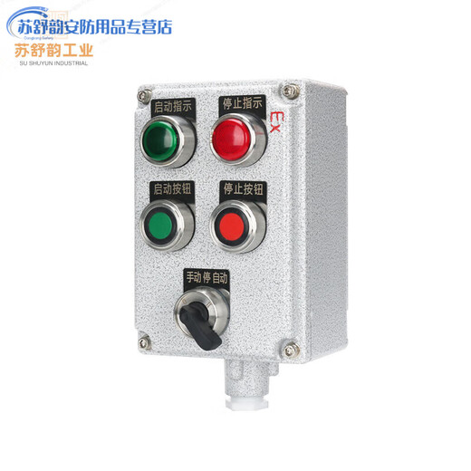 Explosion-proof and anti-corrosion operating column hanging remote local control button box explosion-proof junction box explosion-proof dust-proof distribution box two lights two buttons one switch wall-mounted