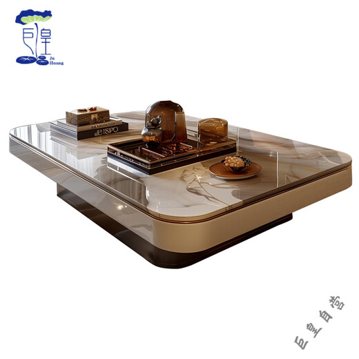 Miaopu Le High-End-Marke importierte Quality Villa Tea Tisch Wohnzimmer Leuchte Luxus High-End 2025 Neues großes Apartment Marmor Großer G756 Marmor Couchtisch [140*80*40 cm] Ganze Dekoration