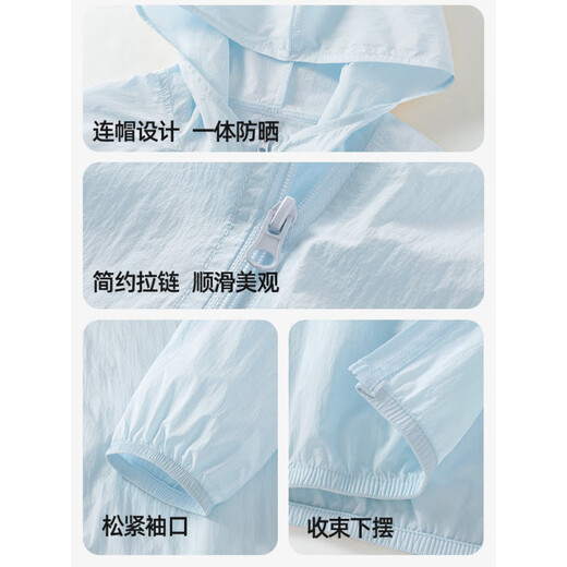 Veste d'été miniiso pour les vêtements de protection du soleil UV Blue (coeur cosmique et seins) l [léger et respirant, durable, durable et cool]