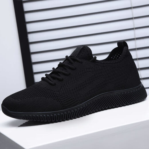 Yijing 2024 spring and summer mesh sports shoes men's breathable running shoes new Korean style trendy men's casual shoes men 9905 38