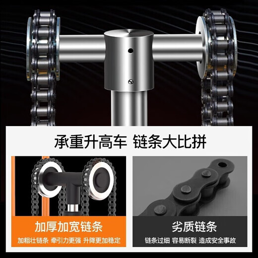 Manual forklift hydraulic truck small forklift household raised stacker push truck lightweight mini electric forklift 400kg universal wheel raised 1.2m fork model