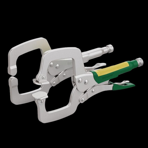 Power Lion C-type powerful pliers Industrial-grade pliers woodworking fixed fixture 9-inch movable claw 55mm opening W0030