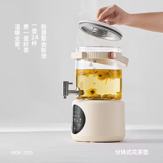 SPUCR health pot household 0 coating large capacity high power multifunctional flower teapot fruit tea milk tea bucket smart water boiling electric kettle upgraded thickened 4.5L 304 stainless steel