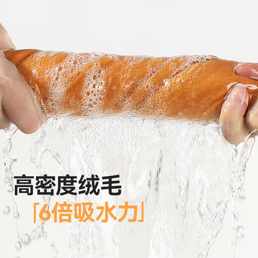 LYNN car wash towel, special suede towel for interior, strong water absorption, thickened, traceless car wiping rag, does not damage car paint and does not shed lint