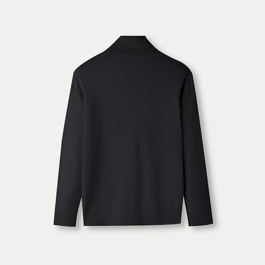 HLA Heilan House suéter de lana de cuello alto para hombre, suéter de punto de color sólido cálido de lana pura para hombre, otoño e invierno