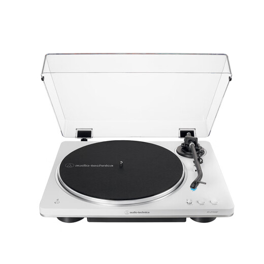 Audio-Technica AT-LP70X vinyl record player, fully automatic belt drive, dual speed record player, retro record player, fever phonograph, record player, professional audio, 2025 new product LP70XBT Silver (WS)