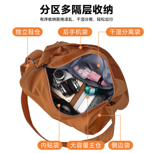 Bangeri Reisetasche für Männer und Frauen große Kapazität kann verwendet werden, um den Koffer für den Lieferbeutel für den Business Trip Fitness Tilt -Tasche zu trollen