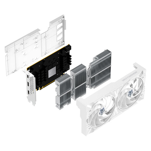 VSTARMOR AMD RADEON RX 9060 XT 8GB OC white alloy e-sports game AI rendering design intelligent learning desktop computer independent graphics card