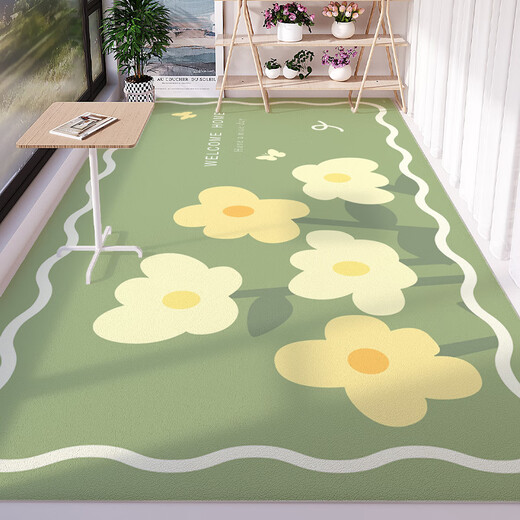 GIOIO阳台地毯防水防潮防脏可裁剪阳台地垫PVC防水防晒养花专用地毯休 绿色花园-2694 120*300cm