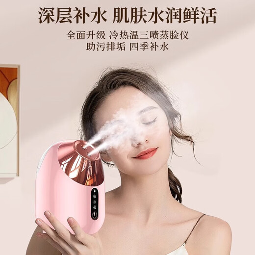 MGXEK German facial steamer, hydrating instrument, nano-spray artifact beauty instrument, facial hot spray steamer, household hot spray facial steamer, portable hydrating spray for beauty salons, luxury powder - hot and cold, sensitive skin adaptation + fine care