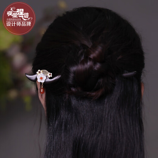 Phoenix Nirvana Wood New Chinese Style Ancient Style Hairpin Female Style Wooden Hairpin with Cheongsam as a Gift for Your Girlfriend Xuehui Hairpin
