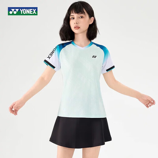 尤尼克斯yonex新款国羽比赛服男女同款轻盈透气 6296男款(白色) L