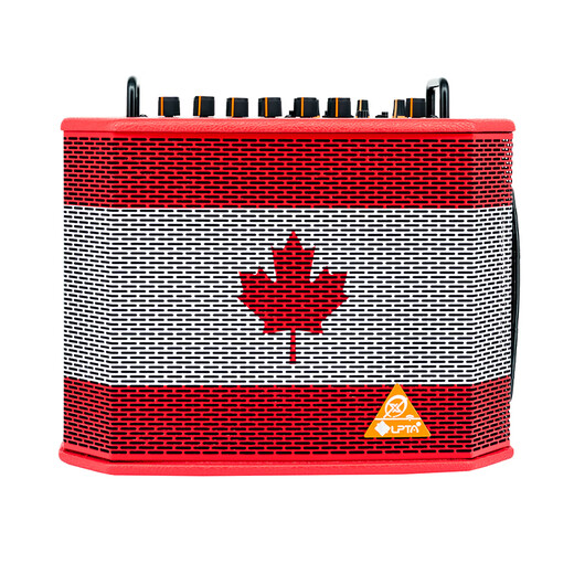 LPTA Magic 3plusX Magic 3 speaker guitar audio outdoor rechargeable electric blowpipe with sound card live playing and singing road show Magic 3plusX Maple Leaf Red 120w comes with dual wireless microphones