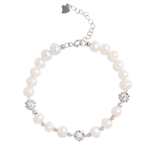 Dirholl freshwater pearl necklace for women, light luxury high-end pendant, clavicle chain, young birthday, Valentine's Day gift for girlfriend and wife, gentle goddess pearl bracelet for women, free engraving