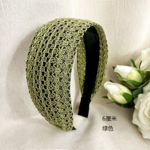 Middle-aged and elderly hairbands to cover white hair, super wide-brimmed women's hairbands to press hair, wash face, non-slip hairpins, fashionable hairbands, black 5 cm