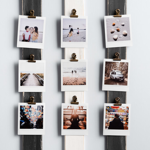 Fuji (FUJIFILM) one-time imaging photo paper square film SQ1/SQ 40/SQ Link/SQ 6/SQ 10/SQ 20/SP-3 instant camera mobile phone photo printer photo square white edge (20 photos) + square black and white (10 photos)