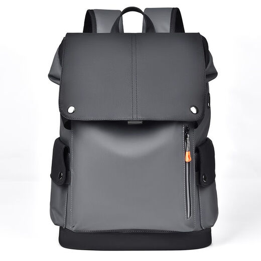 First conception of new waterproof backpack for men, student casual large capacity laptop bag, fashionable business backpack QH041 black gray
